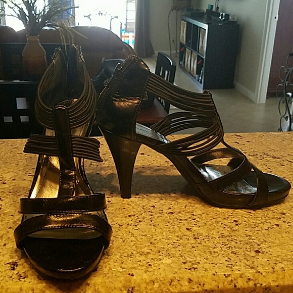 Black Style & co. Sandals with small heels