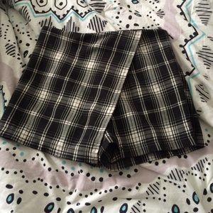 Plaid skort