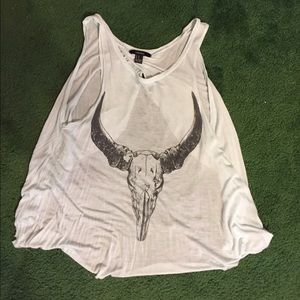 Opened back, flowy top!