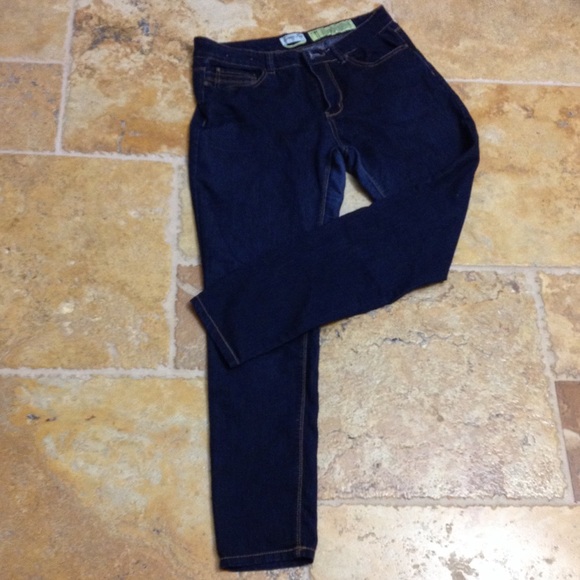 Indigo rein rich navy/gold stitching skinny jeans