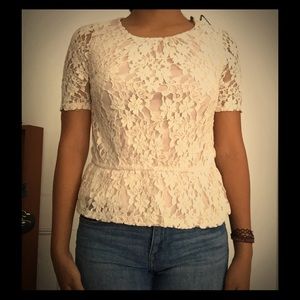 Light Pink Lace Top From Forever 21