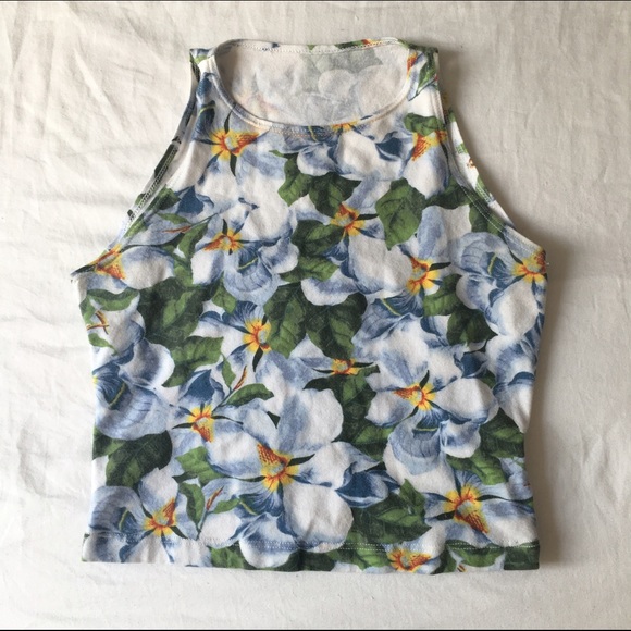 American apparel sleeveless crop top