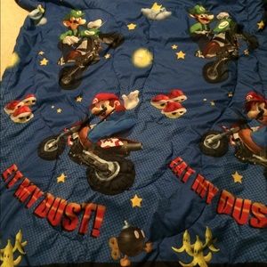Mario Brothers reversible twin comforter