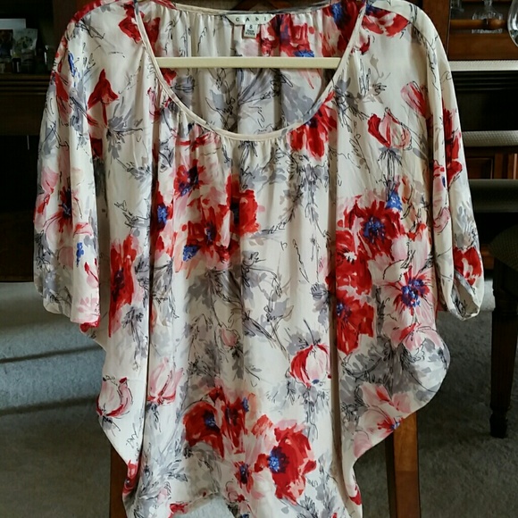 Cabi silk top, Sz S, EUC