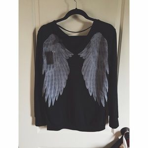 The Walking Dead Daryl Dixon angel wings sweater💥