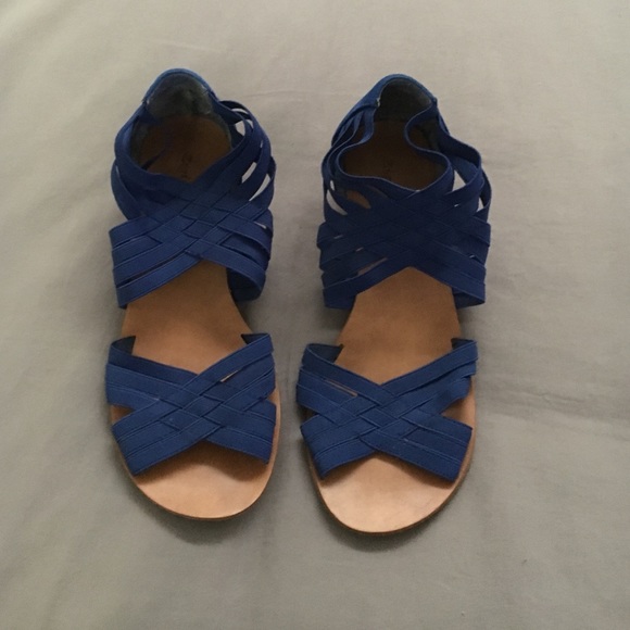 Ziti soho blue sandals