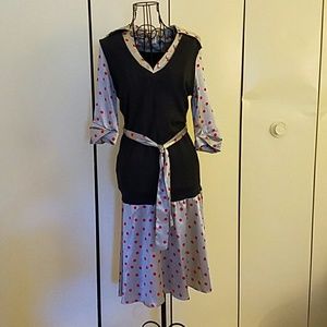 Cute one piece  polk dot retro dress