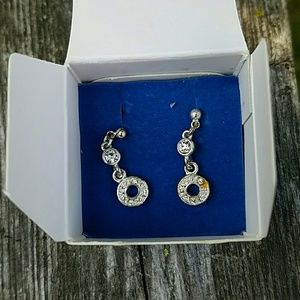 Deco pave earrings