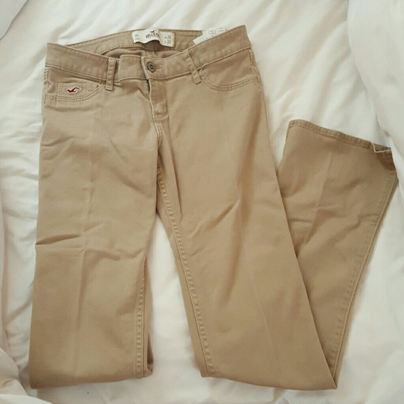 Hollister Pants - Hollister boot cut khaki pants