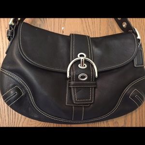 Coach Black Leather Handbag