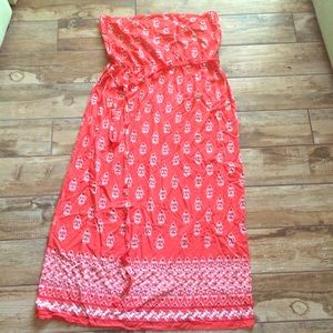 Old Navy XXL strapless Maxi, Coral