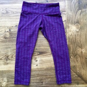 Cropped Purple Lululemon Leggings