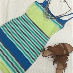 Stripped summer bodycon dress | Gently worn!