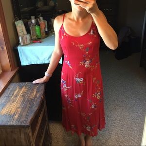 Moda International red slip dress