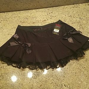 Black School Girl Mini Skirt