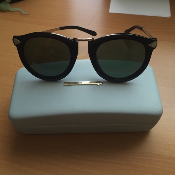 Karen Walker Harvest Black and Gold Sunglasses