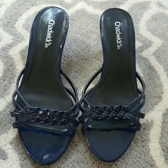 Chadwicks Navy Blue low heel shoe