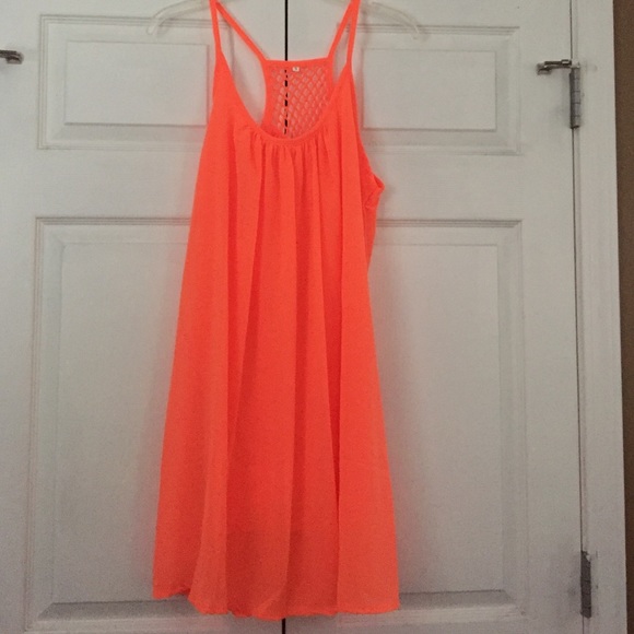 Neon orange dress - Picture 2 of 2