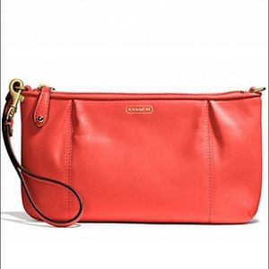 Coach Campbell Leather Large Wristlet