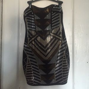 Strapless party dress