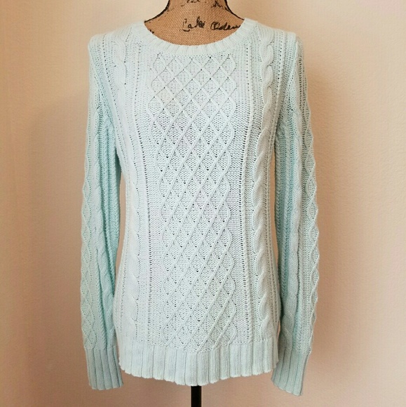 Old Navy Sweaters - Chunky Knit Mint Sweater!