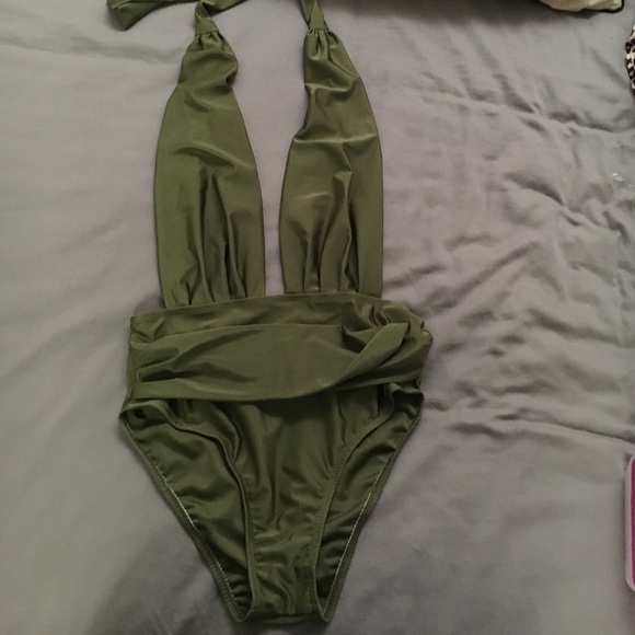 Body suit in olive NWOT