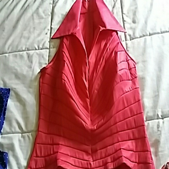 Pink v neck blouse