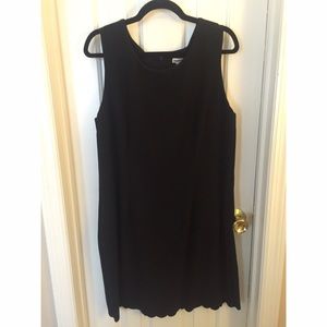 Target Merona black scallop edged black dress