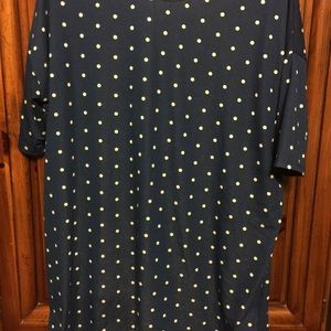 Lularoe Irma Sz M Navy & White
