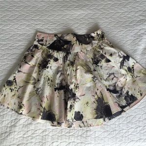 Watercolor Patterned Skirt