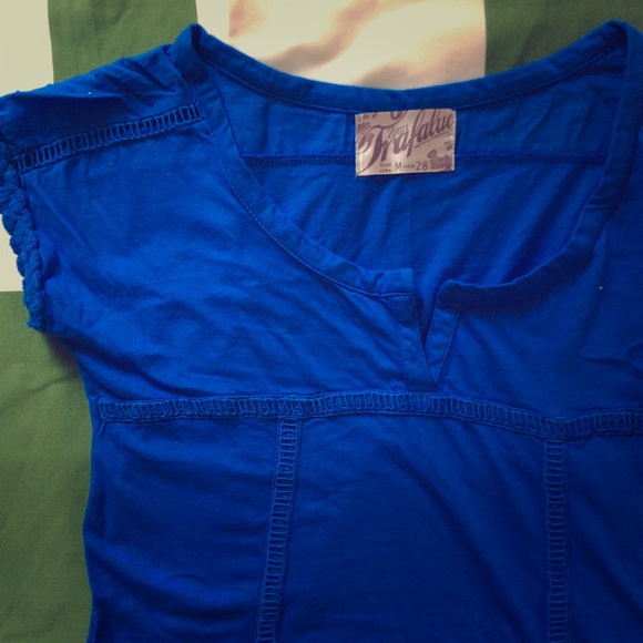 Zara Cotton blue dress