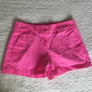 Neon pink casual shorts