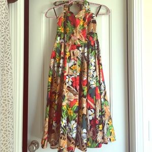 Boolavard Hawaiian Halter Dress