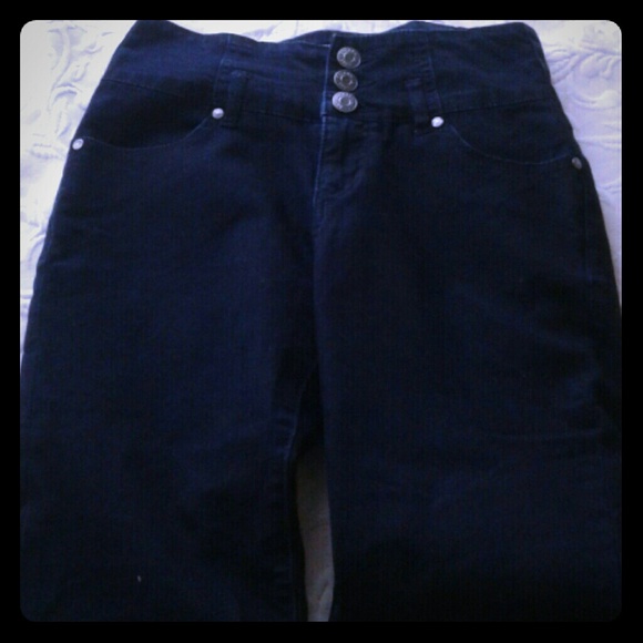 High waisted skinny jeans