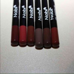 6 matte nude lip liners