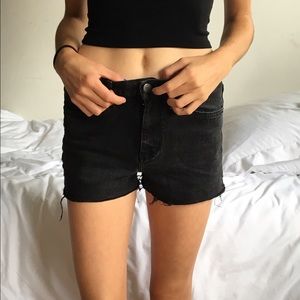 Ralph Lauren dusty black jean shorts