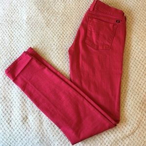 Lucky brand pink skinny jeans