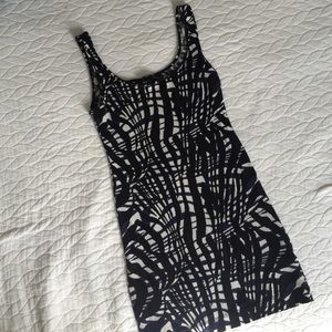 Fun Pattern Stretchy Bondage Dress
