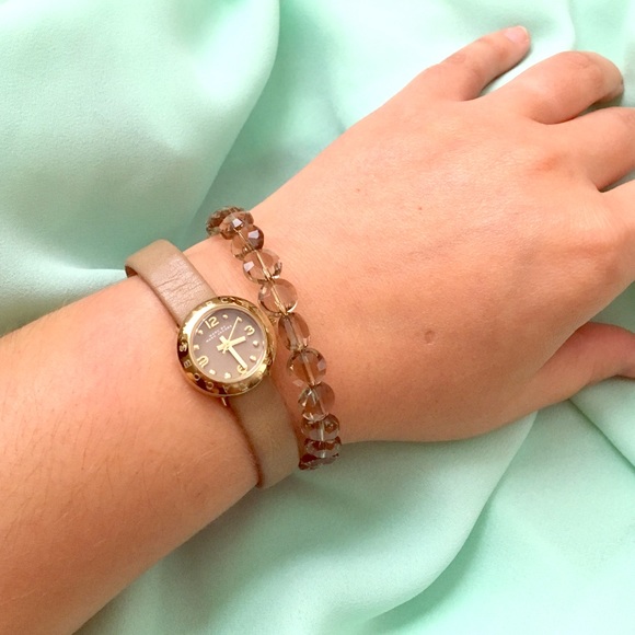 MARC by Marc Jacobs Nude & Gold Skinny Watch