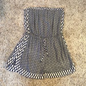 Navy Pattern Romper