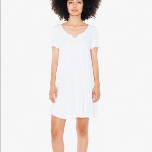 White AA Rib Short sleeve