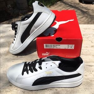 Puma Basket II white and black shoes size 11