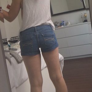 Denim shorts