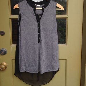 Long tank with sheer back