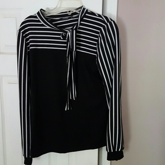 Finejo striped long sleeve shirt