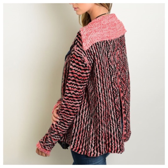 colorful heavy knitted sweater - Picture 2 of 4