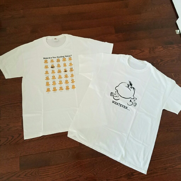 (2) T-shirt size L