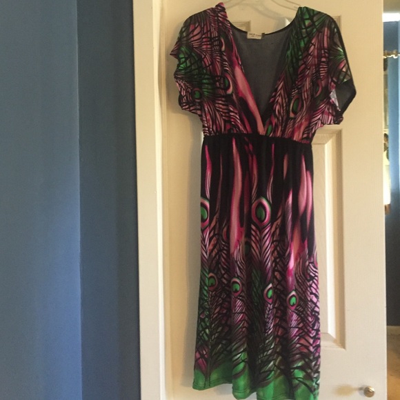 Peacock dress