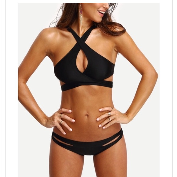 Black swimsuit top