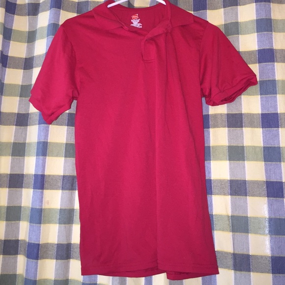 Hanes Red Polo.
